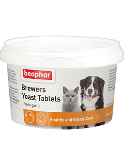 Beaphar Brewers Yeast Tablets with Garlic — it va mushuklar uchun sarimsoqli pivo xamirturushi tabletkalari-1